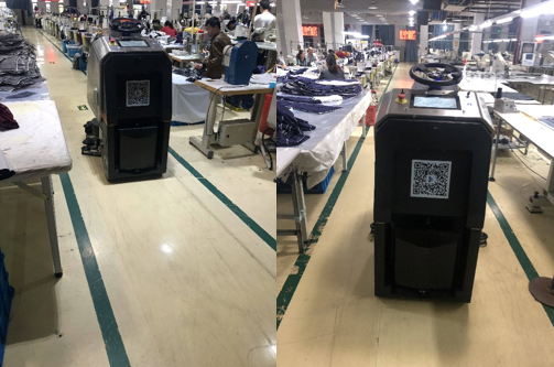 “AI保洁员”首次亮相艾莱依——高仙机器人到访六安艾莱依工业园 新闻配图